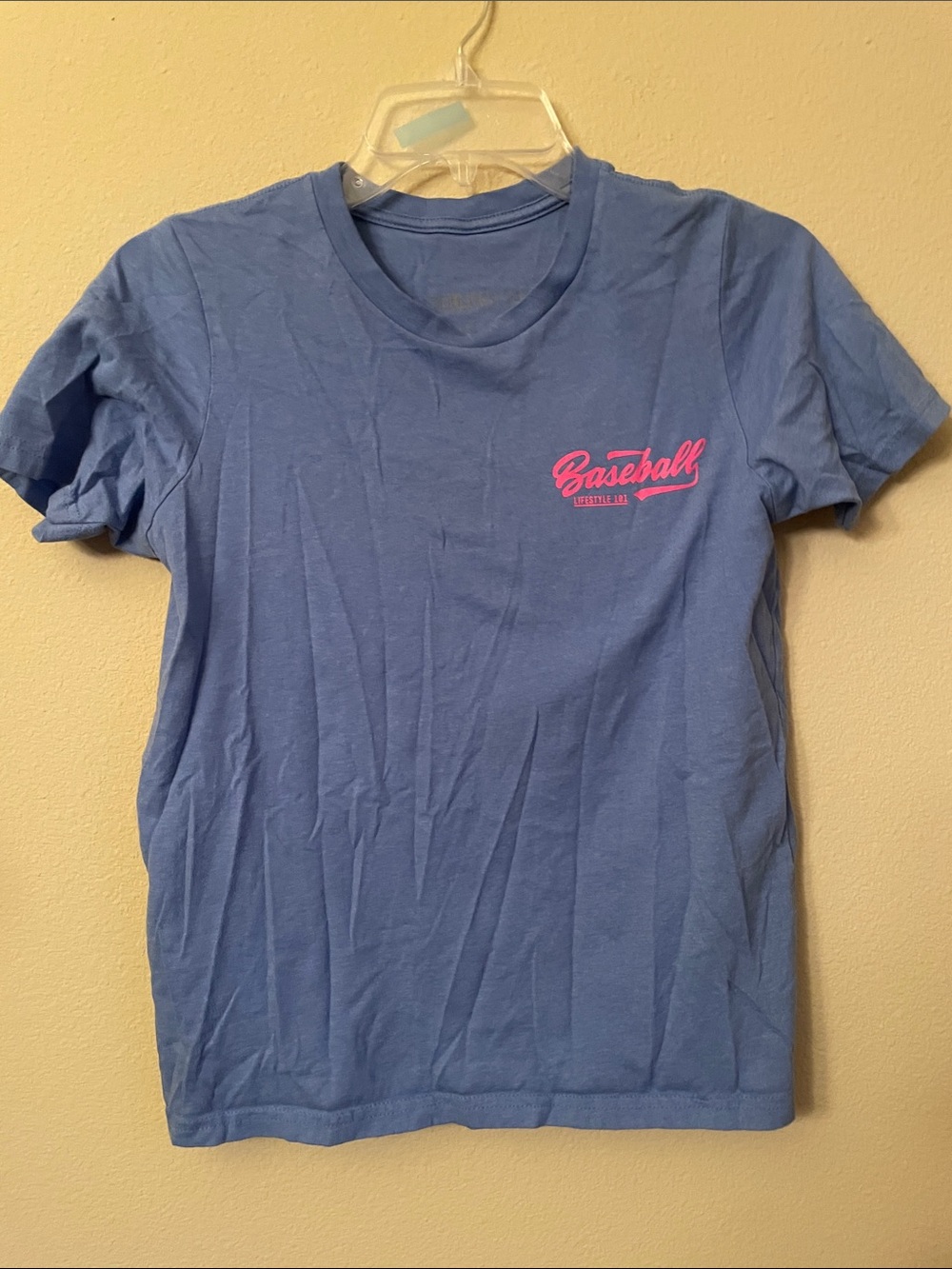 Boys Baseball lifestyle 101 Graphic Short Sleeve Tee - Blue youth XL